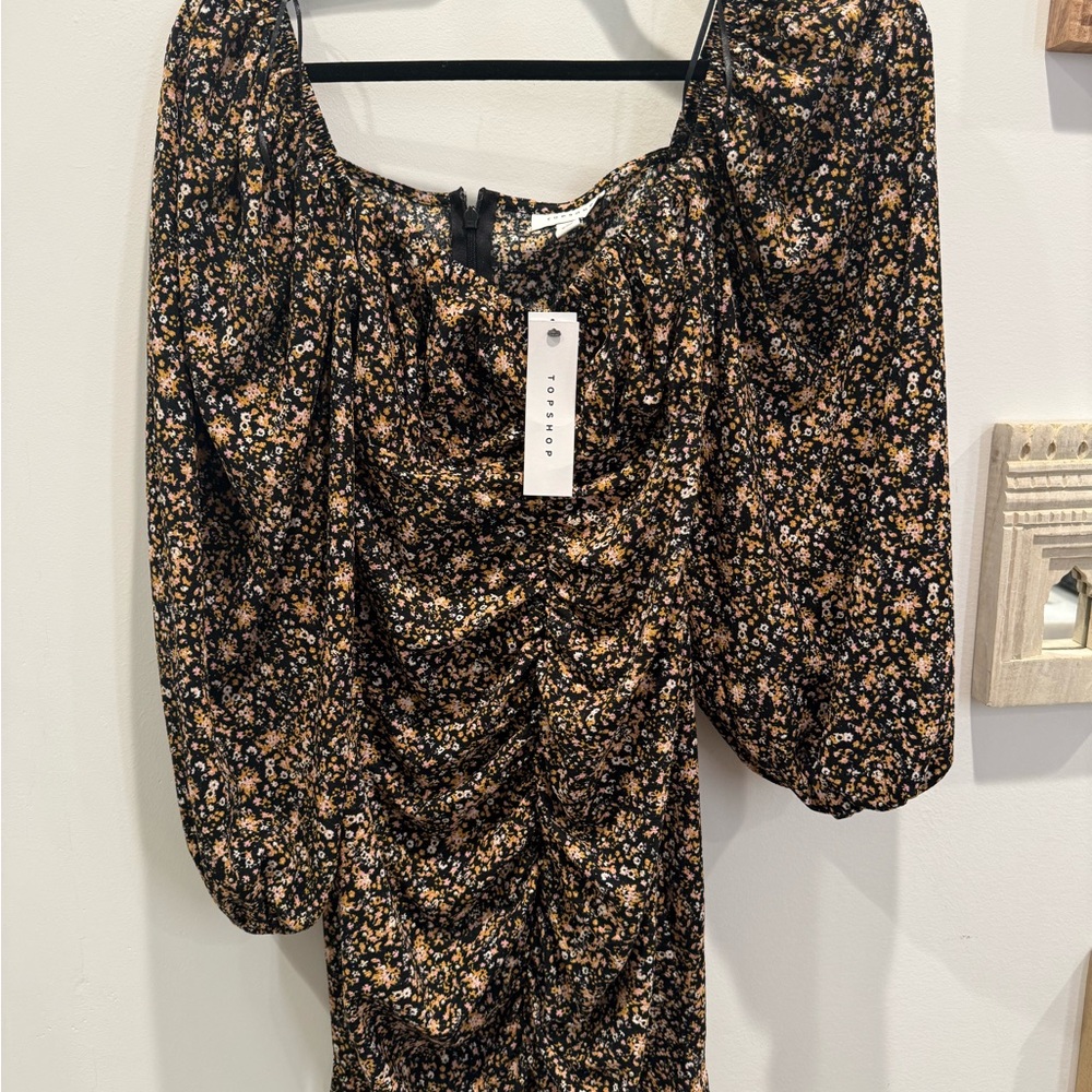 Floral Puff Sleeve Dress